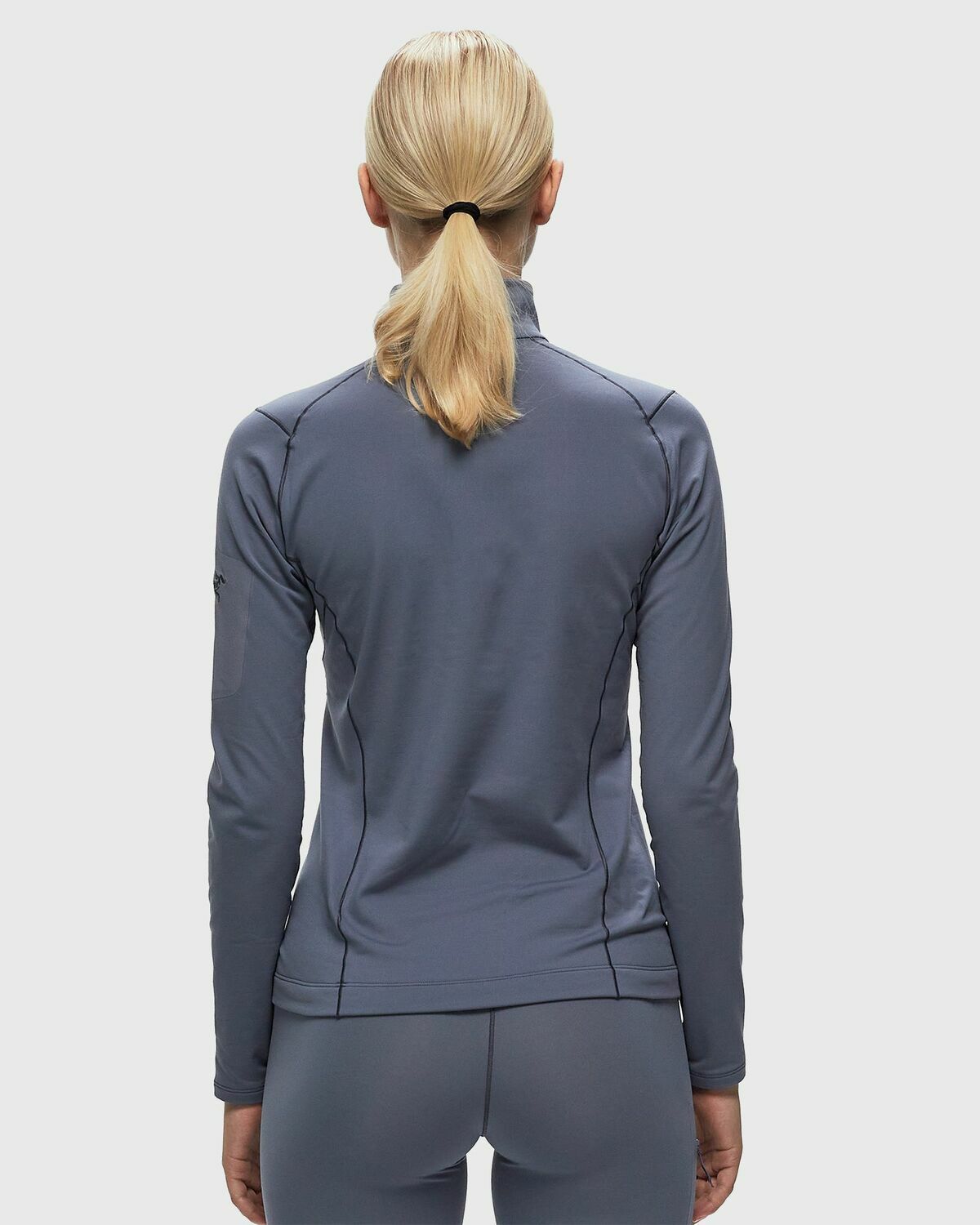 Arc´Teryx Rho Zip Neck W Grey Half Zips/Sweatshirts