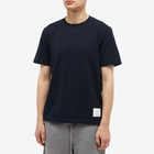 Thom Browne Men's Back Stripe Pique T-Shirt in Navy