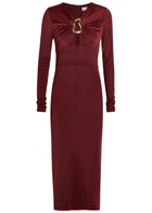 Rebecca Vallance Micha Stretch-jersey Midi Dress Burgundy