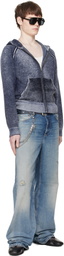Acne Studios Black Leather Lace-Up Sneakers