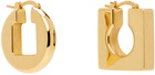 JACQUEMUS Gold Les Classiques 'Les boucles rond carré' Earrings