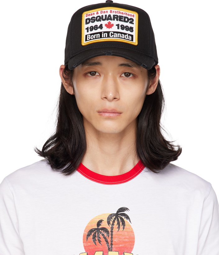 Photo: Dsquared2 Black Embroidered Cap