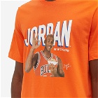 Nike Men's Air Jordan Flight Photo T-Shirt in Rush Orange/Phantom