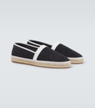 Manolo Blahnik Nerano leather-trimmed suede espadrilles