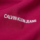 Calvin Klein Men's Micro Branding Essential T-Shirt in Dark Clove