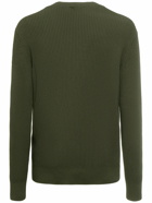 MONCLER - Cotton Waffle Stitch Crewneck Sweater