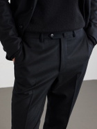 De Petrillo - Straight-Leg Wool and Cashmere-Blend Suit Trousers - Black