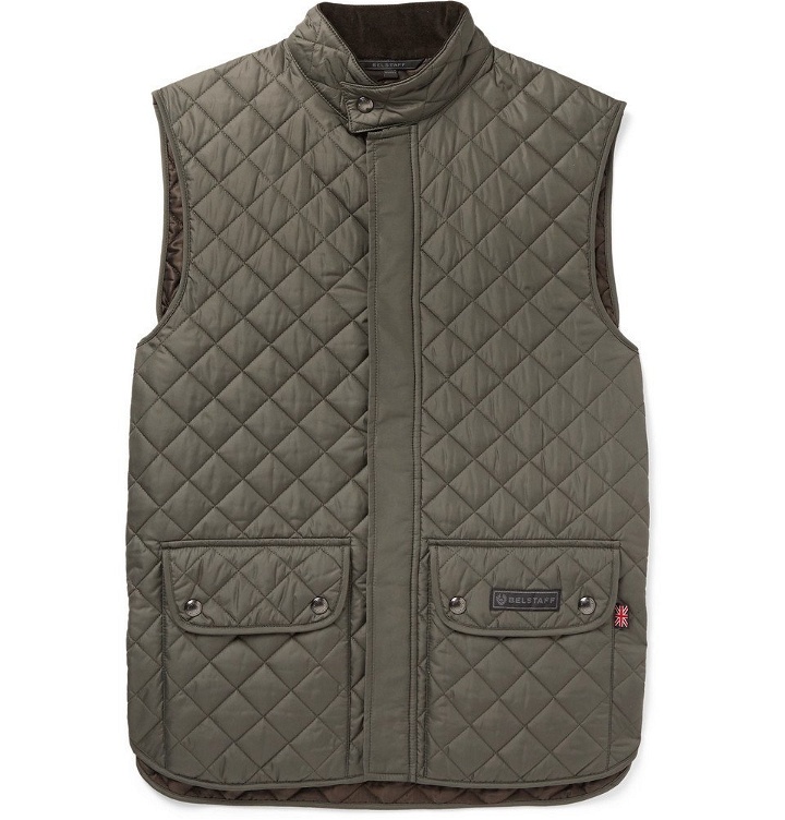 Photo: Belstaff - Slim-Fit Quilted Shell Gilet - Men - Green