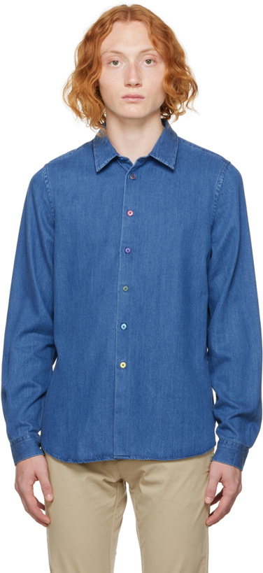 Photo: PS by Paul Smith Blue Organic Cotton Shirt