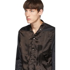 Rick Owens Black and Brown Faun Shirt