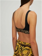 VERSACE Triangle Bikini Top with Greek Motif