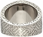 Burberry Silver Monogram Ring