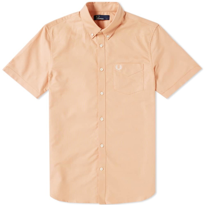 Photo: Fred Perry Short Sleeve Classic Oxford Shirt Orange