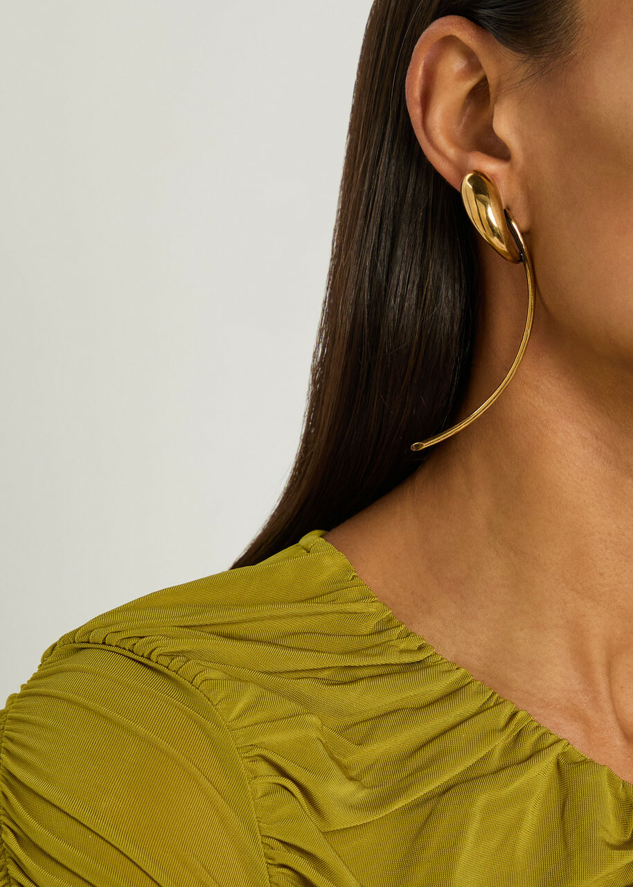 Khaite Cyclone Antique 18kt Gold-plated Drop Earrings - One Size