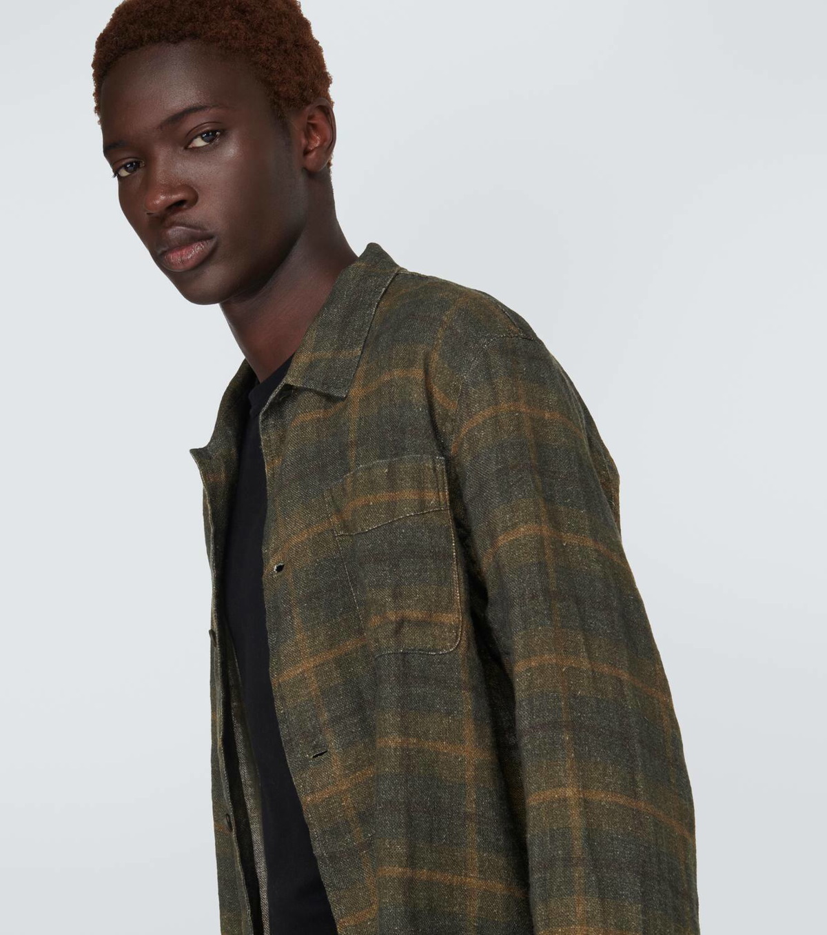 Our Legacy Box checked linen shirt Our Legacy