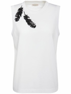 ALEXANDER MCQUEEN Embroidered Cotton Jersey Top