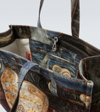 Acne Studios Logo trompe l'œil canvas tote bag