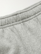 Nike - Sportswear Club Wide-Leg Logo-Print Cotton-Blend Jersey Shorts - Gray