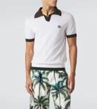 Dolce&Gabbana DG wool and silk polo shirt