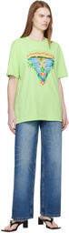 Casablanca Green Innocence Triangle Short Sleeve T‑shirt