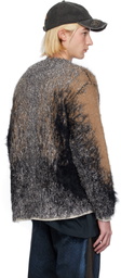 Y/Project Beige & Gray Hairy Gradient Sweater