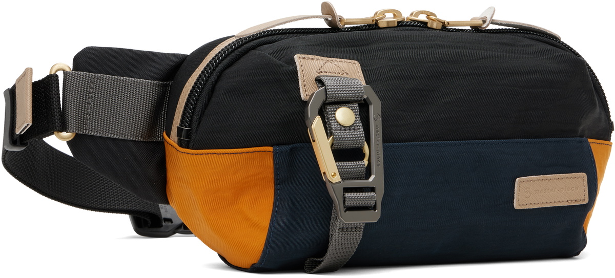 master-piece Black Link Waist Belt Bag