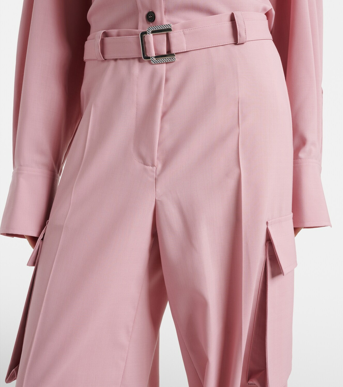 The Attico Belted cargo pants