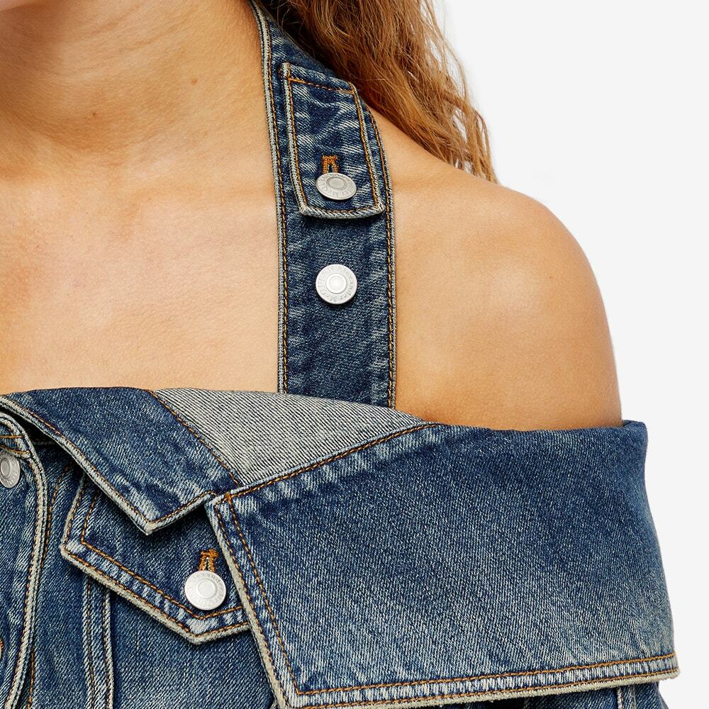 Alexander McQueen Women's Off The Shoulder Denim Jacket in