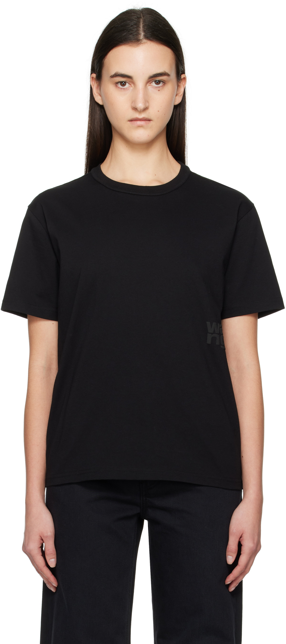 トップス alexanderwang Black Puff Logo TEE L 4CC3221358001B.jpg?sw=1200
