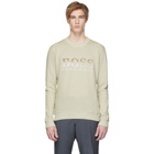 Boss Beige Weaver Logo Sweatshirt