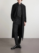 Jil Sander - Tapered Cotton Trousers - Black