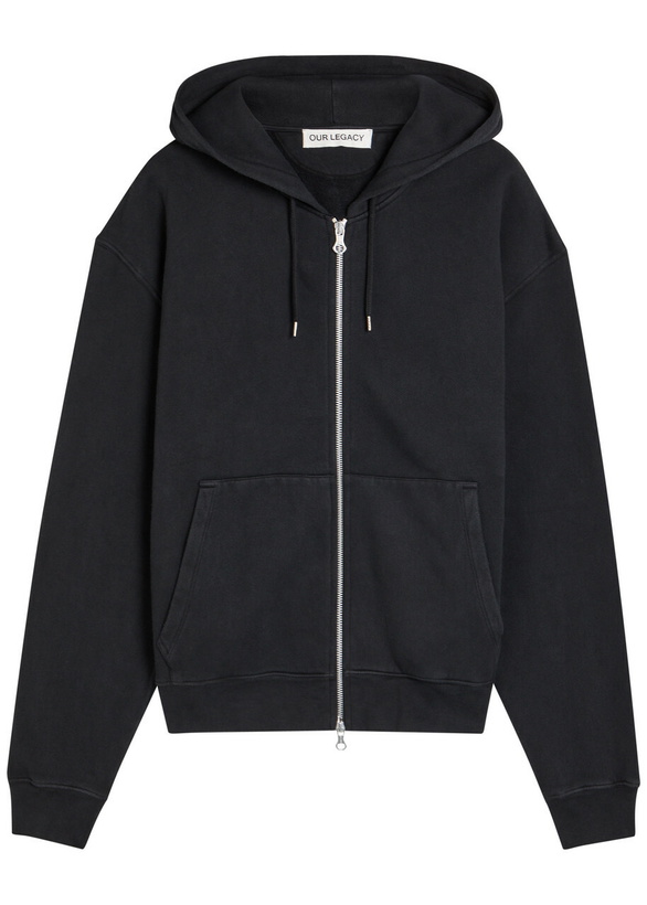 Photo: Our Legacy Rascal Hooded Cotton Sweatshirt Black