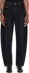 sacai Black Belted Jeans