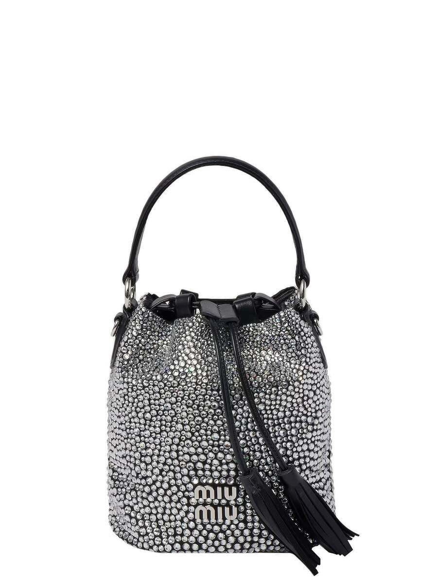 Miu Miu White Pebbled Leather popular Bucket bag