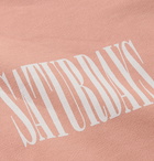 Saturdays NYC - Bowery Logo-Print Loopback Cotton-Jersey Sweatshirt - Pink