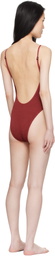 Bond-Eye Burgundy Low Palace Swimsuit