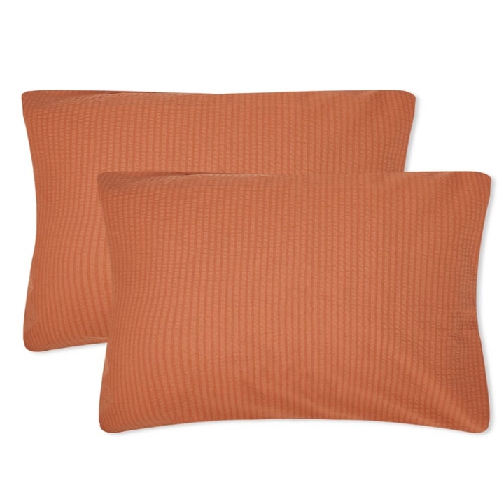 Photo: Crisp Sheets Pillow Cases - Set of 2 in Terra Cotta