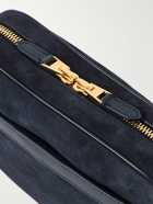 TOM FORD - Logo-Embossed Leather Messenger Bag