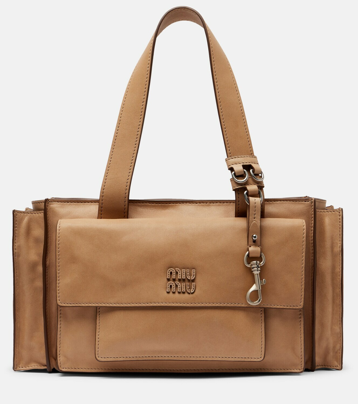 Miu Miu Utilitaire leather shoulder bag