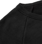 NN07 - Robin Logo-Appliquéd Cotton-Jersey Sweatshirt - Black