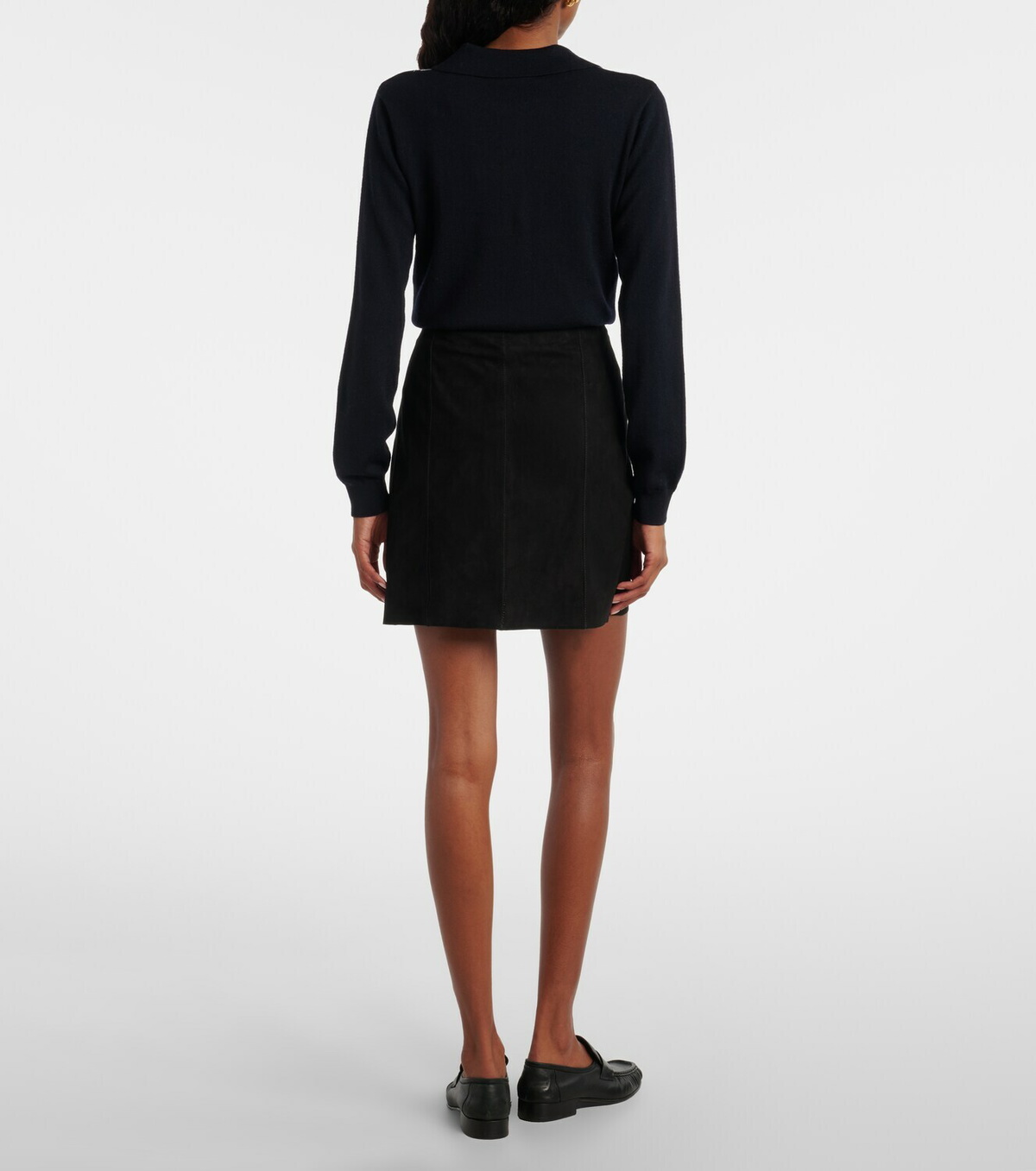 Rixo Wiley suede miniskirt