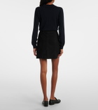 Rixo Wiley suede miniskirt