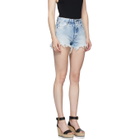 Moussy Vintage Blue Denim Tribbey Shorts