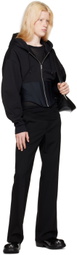 Mugler Black Corseted Hoodie