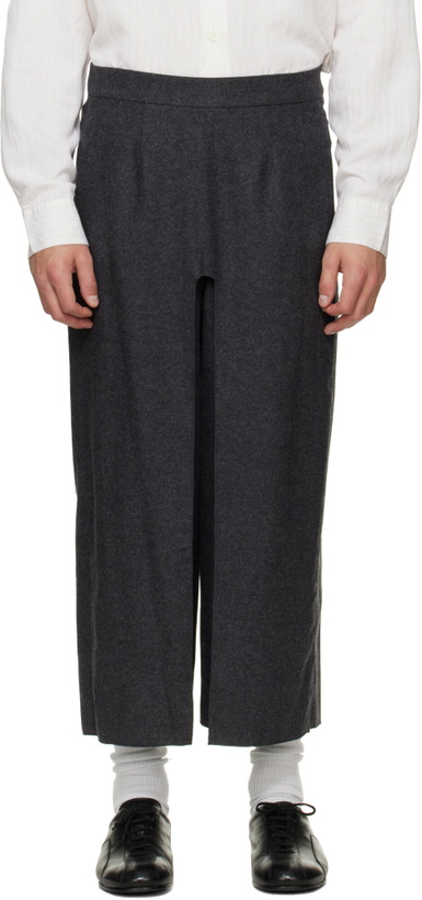 Photo: Hed Mayner Gray Wool Trousers