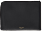 Common Projects Black Medium Leather Folio Pouch