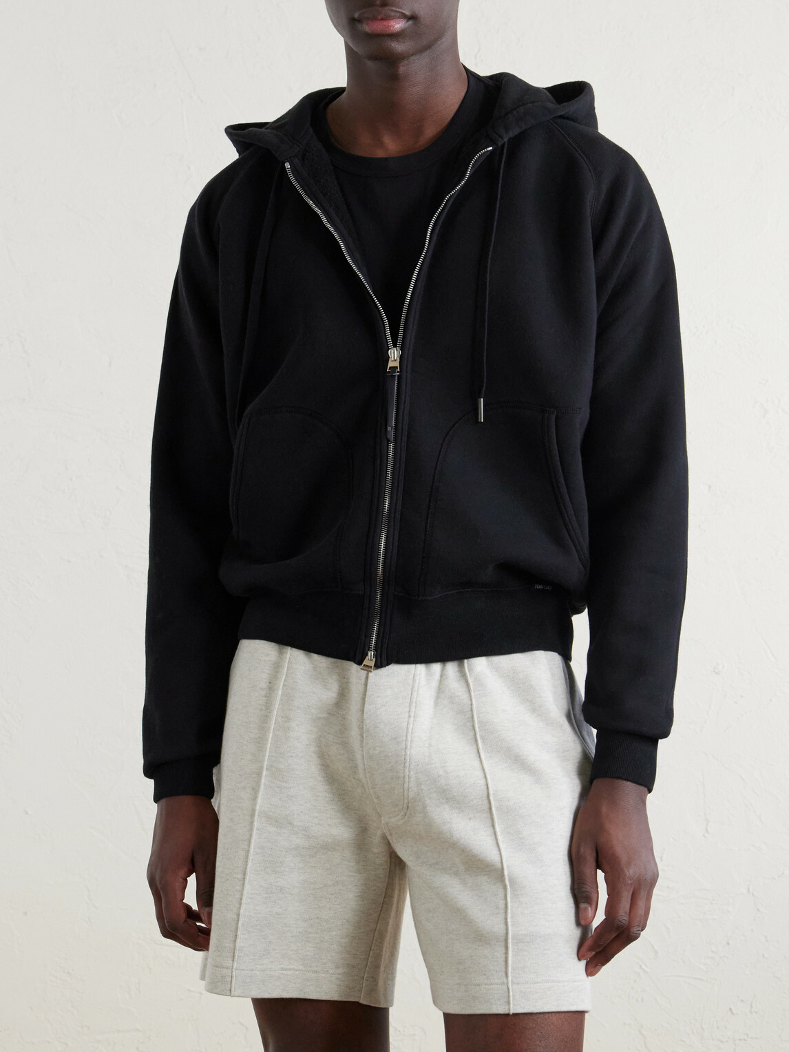 TOM FORD - Slim-Fit Cotton-Jersey Zip-Up Hoodie - Black
