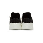 Essentials Black and Off-White Backless Sneakers