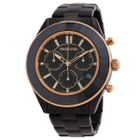 Swarovski Octea Lux Sport Chronograph Quartz Crystal Black Dial Unisex Watch 5610472