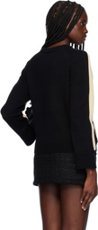 Marc Jacobs Black & Off-White Trompe L'oeil Sweater